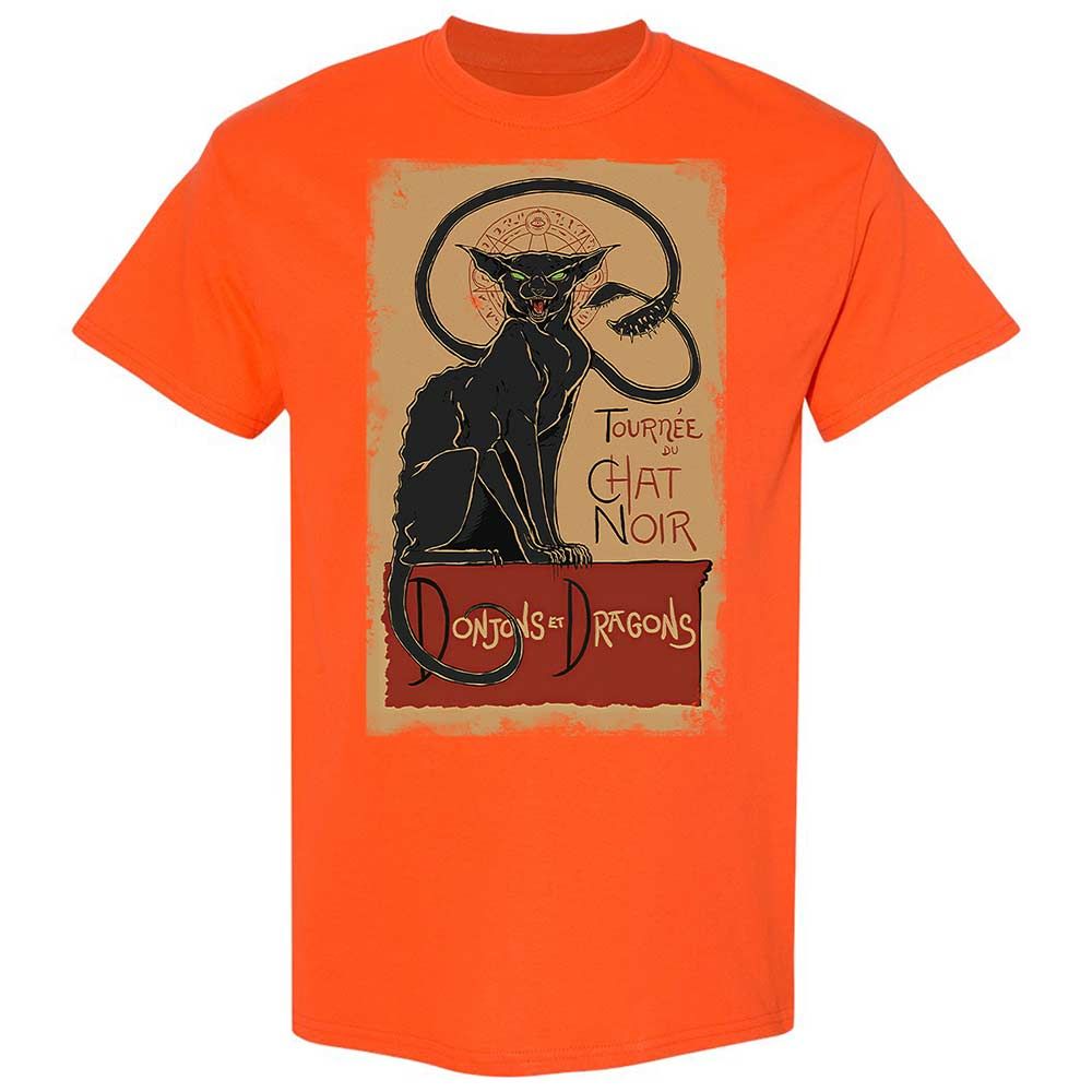 Tournee Du Chat Noir Classic Unisex T-Shirt - Orange - 17