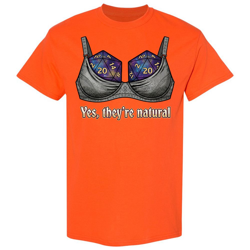 They Are Natural Nat20 Classic Unisex T-Shirt - Orange - 17
