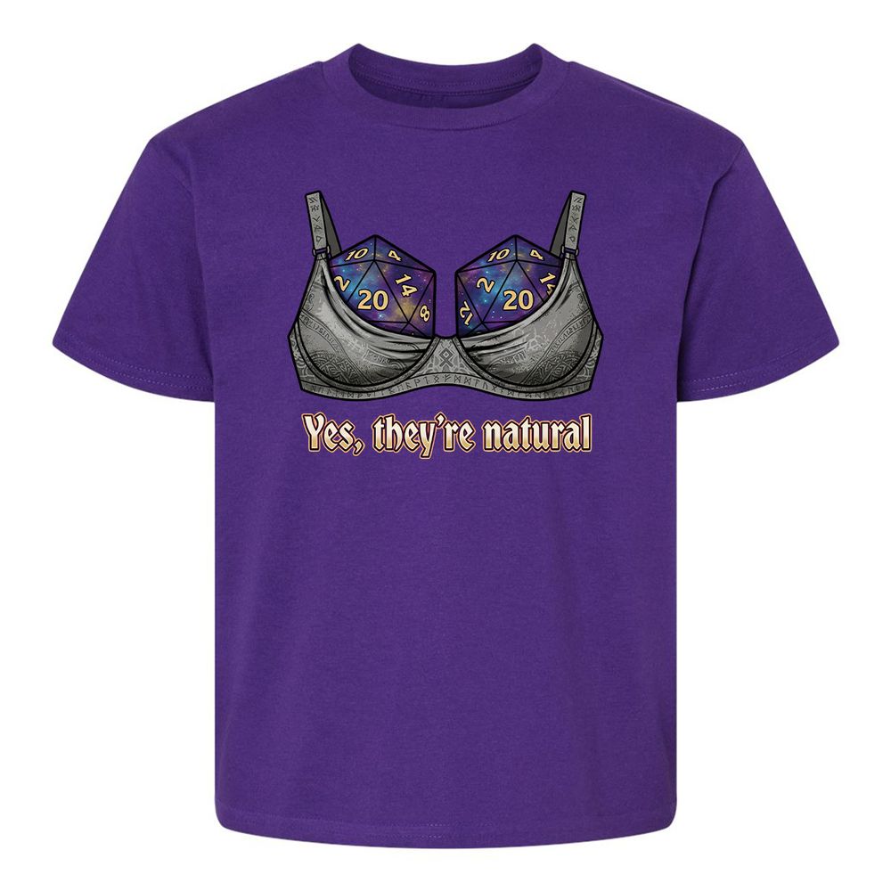 They Are Natural Nat20 Kids T-Shirt - Purple - 17