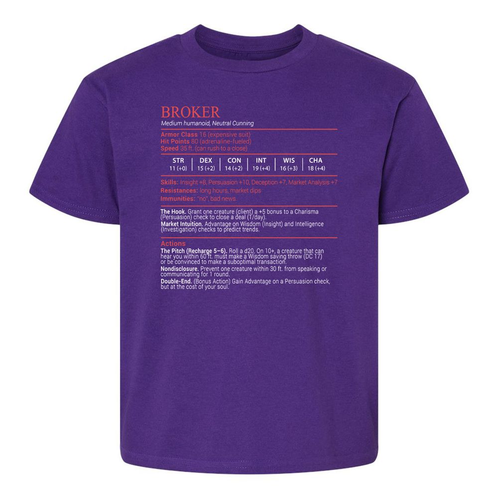 Broker Stats Block - Purple - 17
