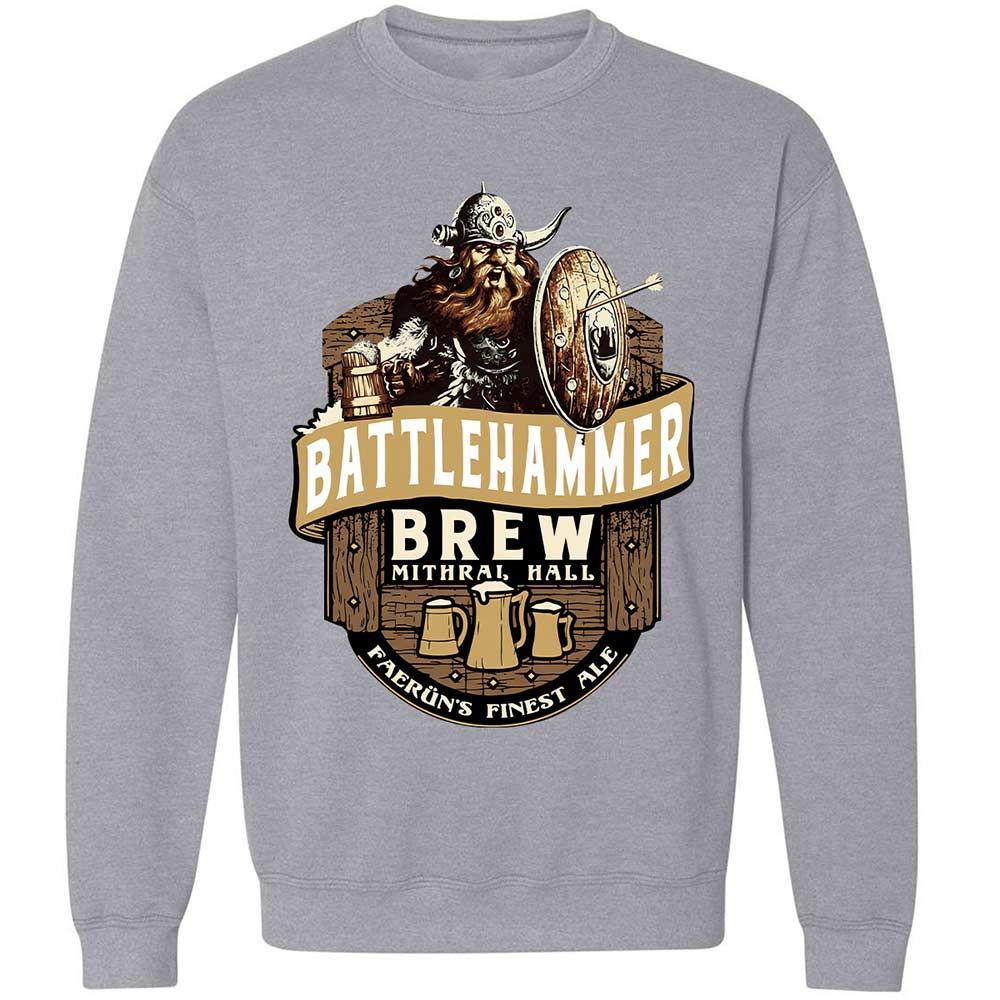Battlehammer Brew Classic Unisex Sweatshirt - Sport Grey - 17