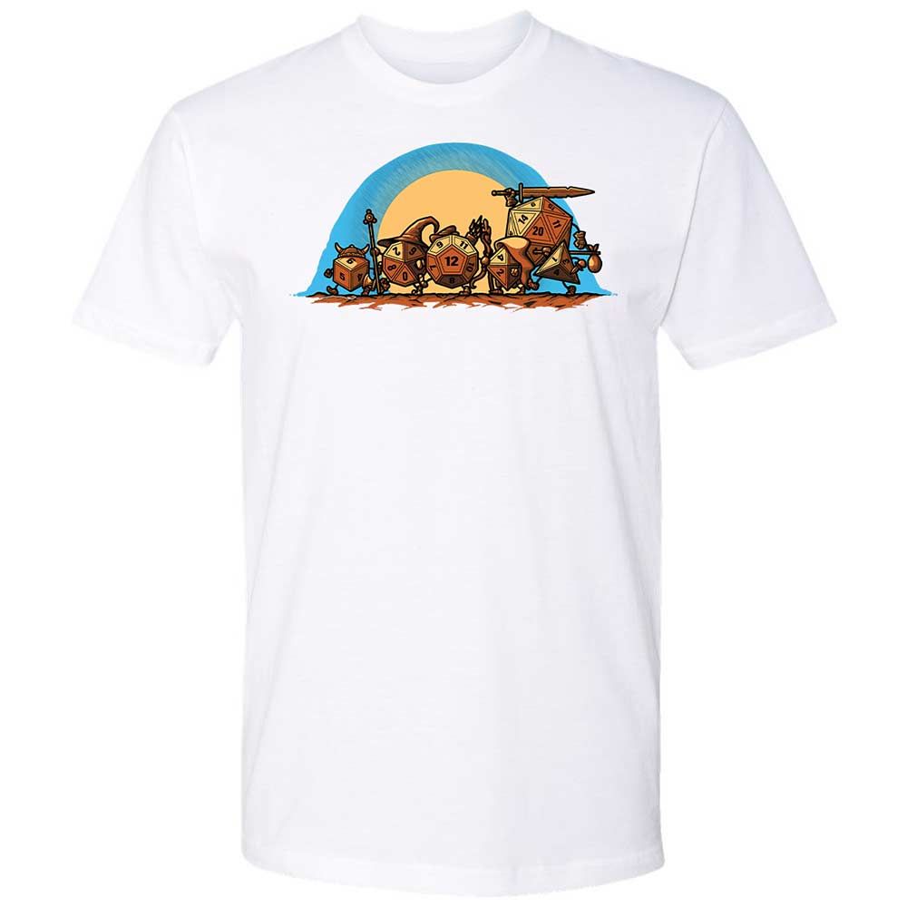 The Fellowship Of The Dice Premium Unisex T-Shirt - White - 17