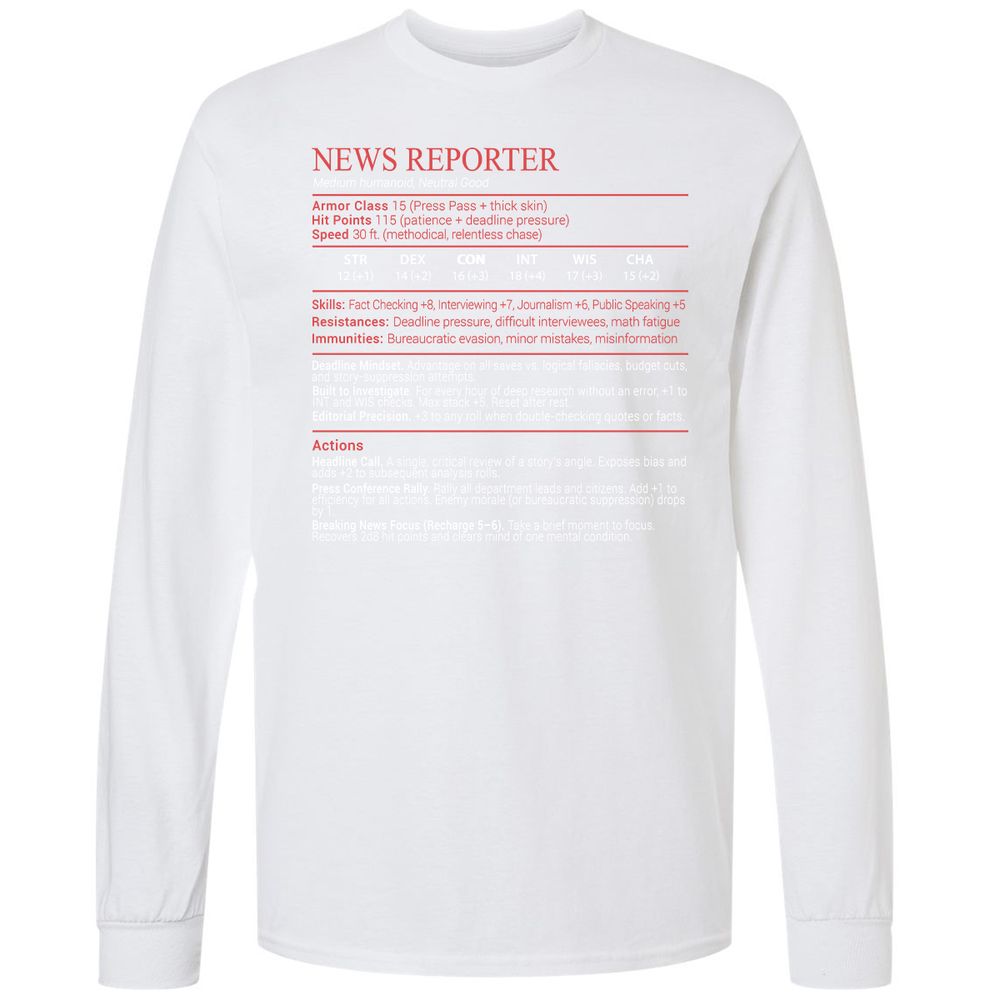 News Reporter Stats Block - White - 17