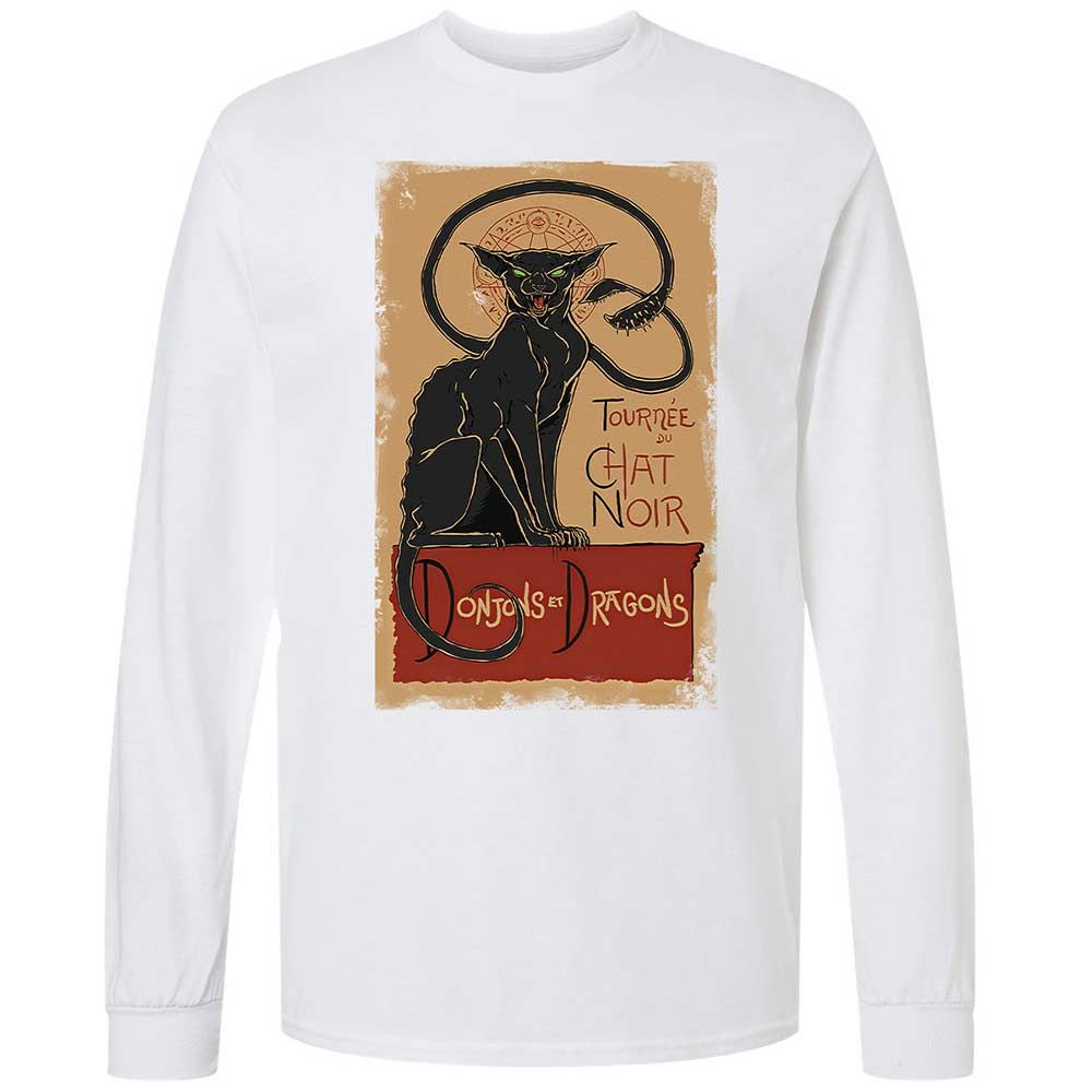 Tournee Du Chat Noir Long Sleeve T-Shirt - White - 17