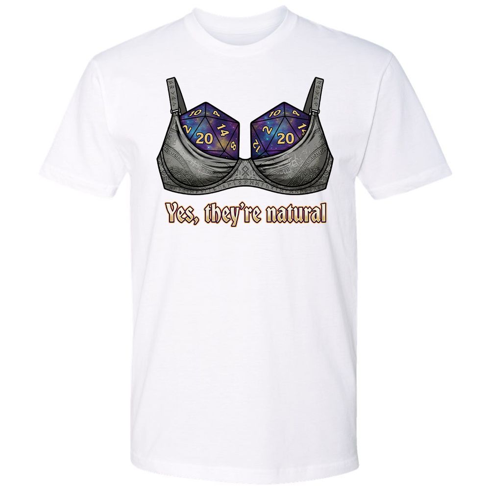 They Are Natural Nat20 Premium Unisex T-Shirt - White - 17