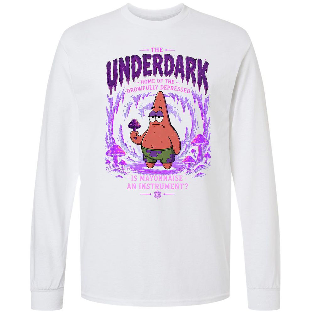 The Underdark Long Sleeve T-Shirt - White - 17