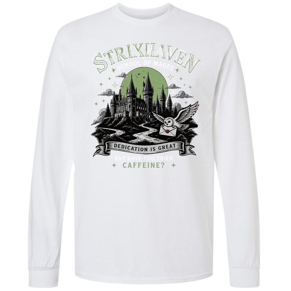 Strixhaven - School Of Mages Long Sleeve T-Shirt - White - 17