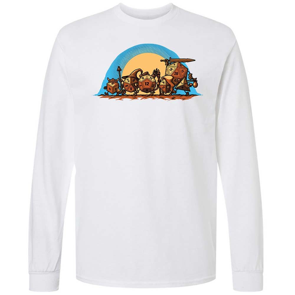 The Fellowship Of The Dice Long Sleeve T-Shirt - White - 17
