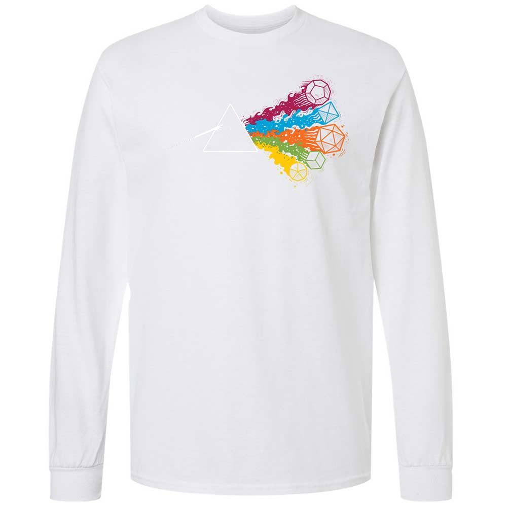 Dark Side Of The Dices Long Sleeve T-Shirt - White - 17