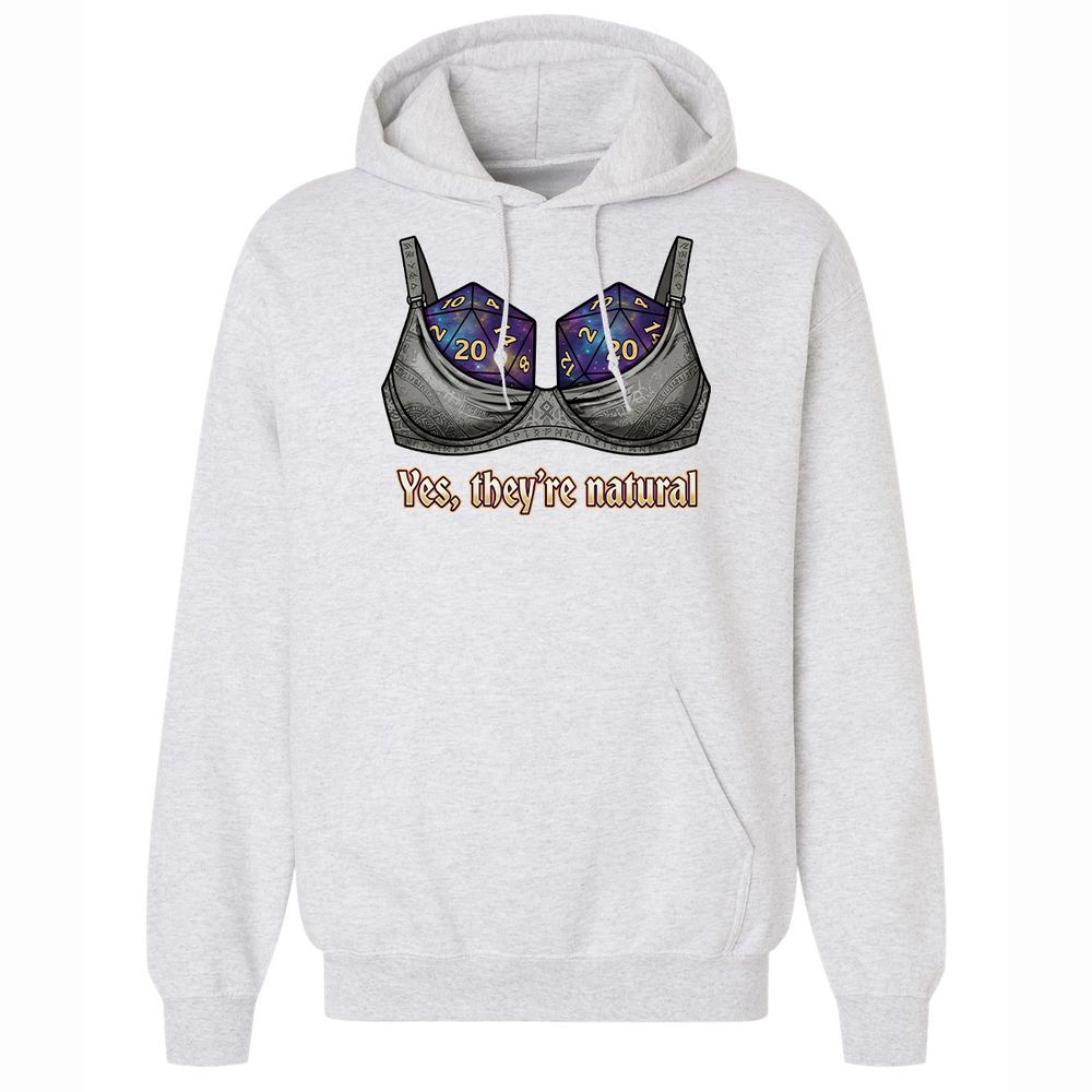 They Are Natural Nat20 Classic Unisex Hoodie - Ash - 18