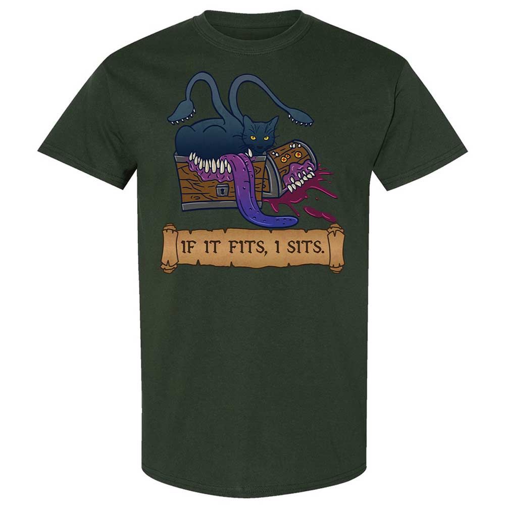 If It Fits I Sits Classic Unisex T-Shirt - Forest Green - 18
