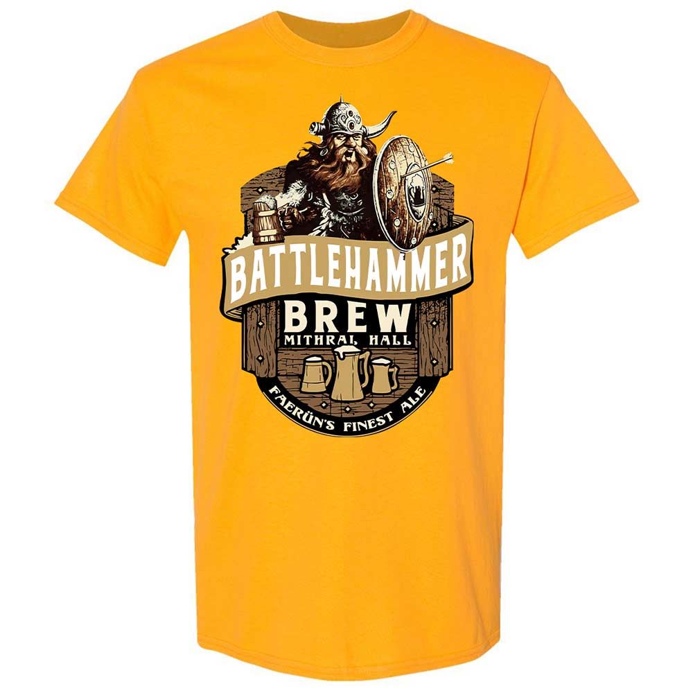 Battlehammer Brew Classic Unisex T-Shirt - Gold - 18