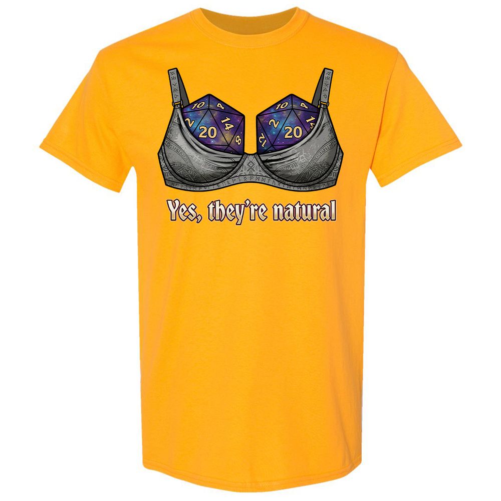 They Are Natural Nat20 Classic Unisex T-Shirt - Gold - 18