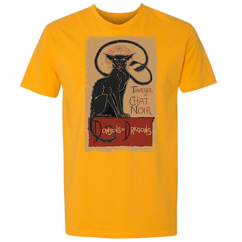 Tournee Du Chat Noir Premium Unisex T-Shirt - Gold - 18