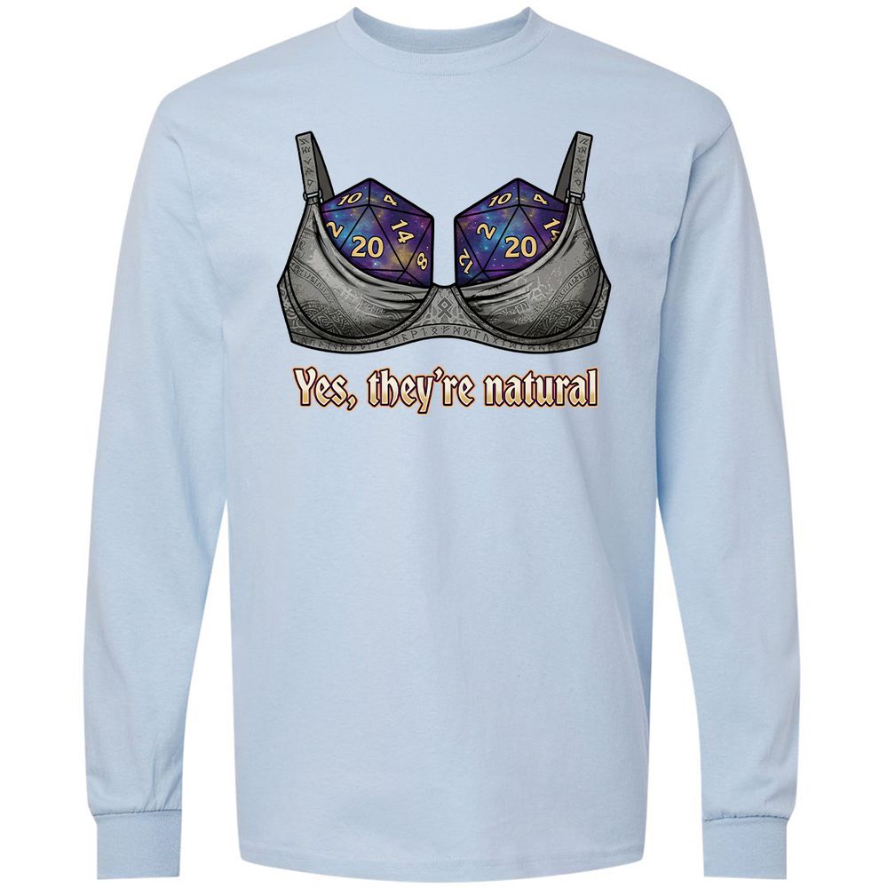 They Are Natural Nat20 Long Sleeve T-Shirt - Light Blue - 18