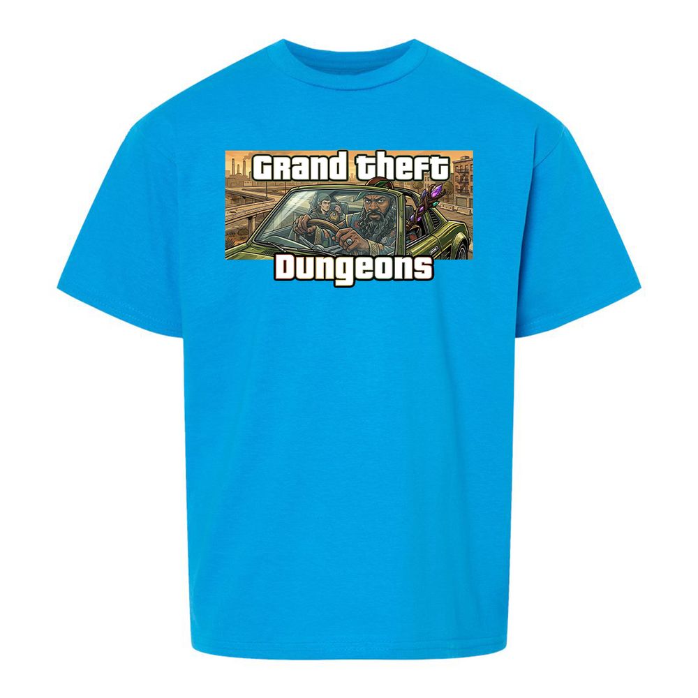 Grand Theft Dungeons Kids T-Shirt - Sapphire - 18
