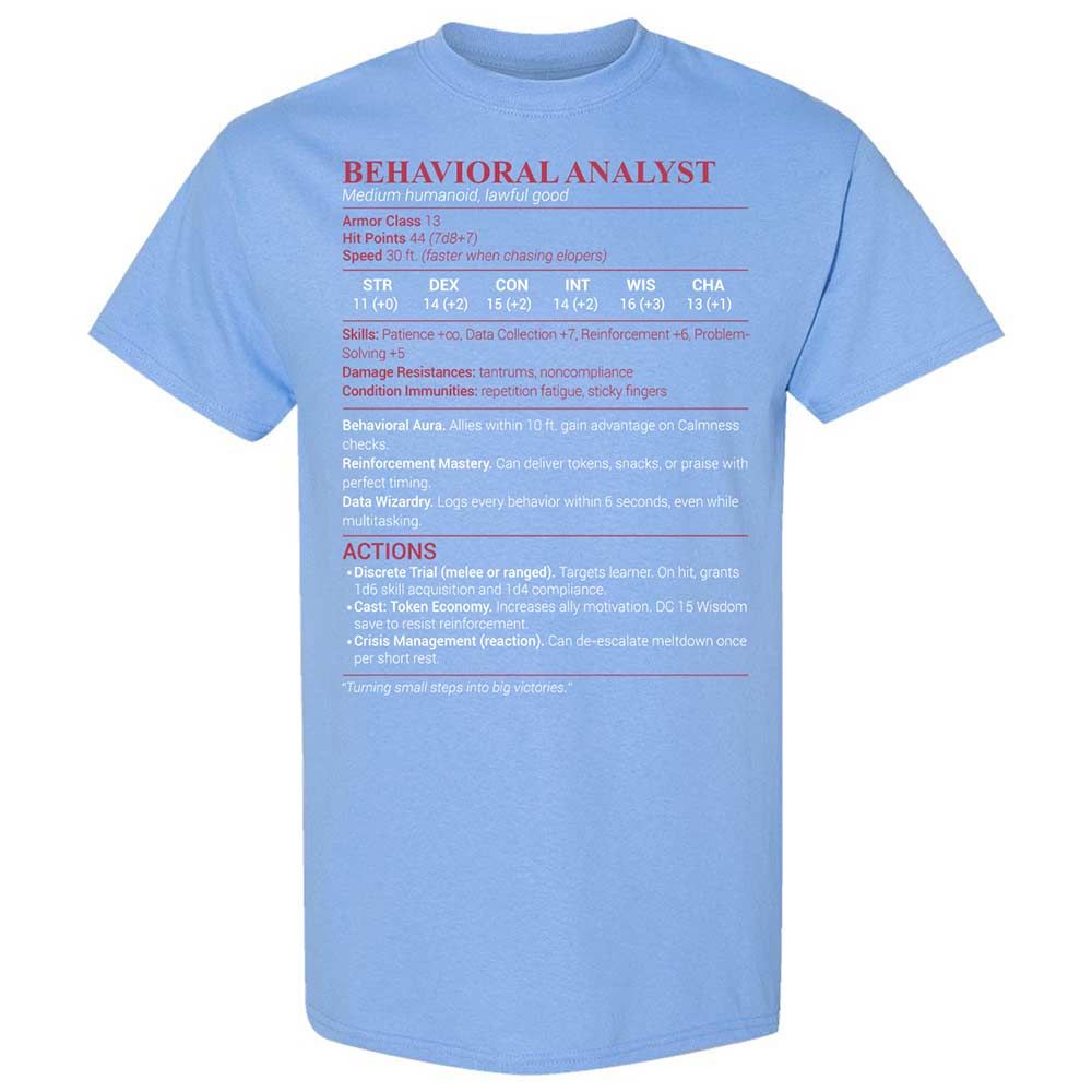 Behavioral Analyst - Carolina Blue - 19