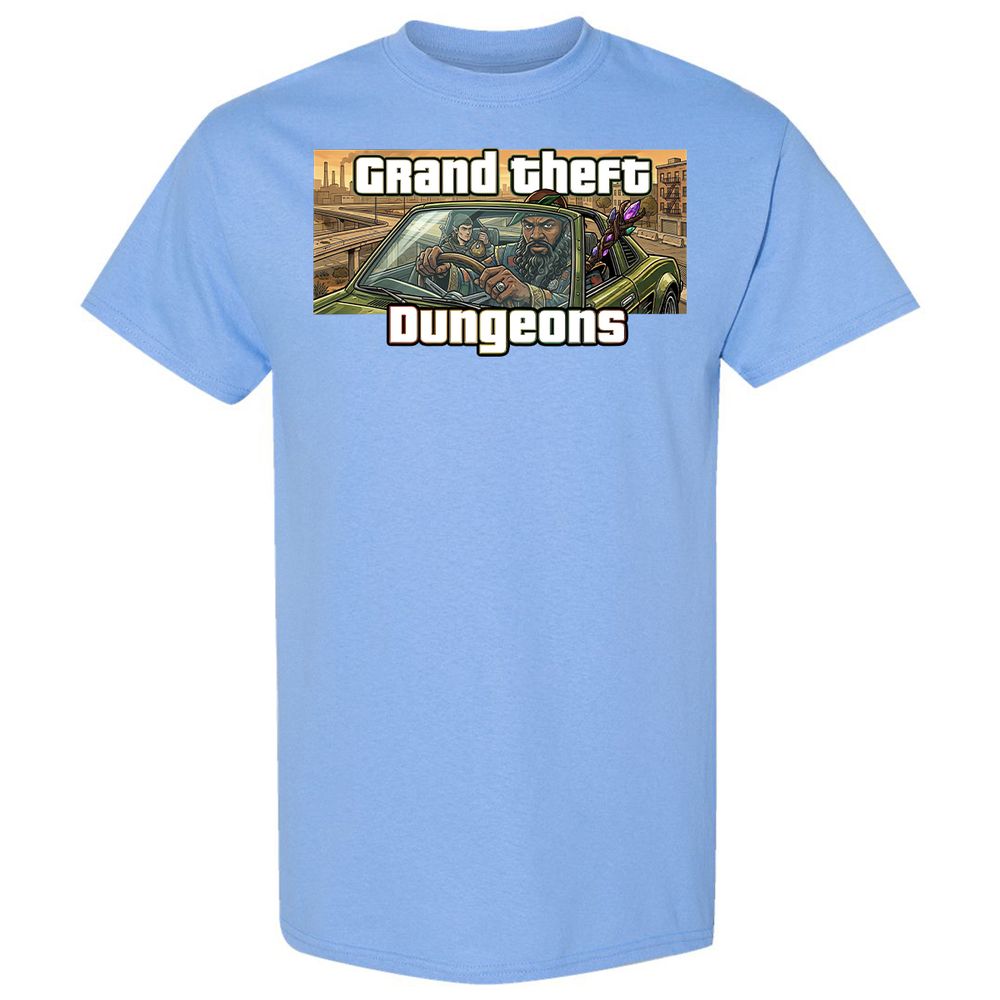 Grand Theft Dungeons Classic Unisex T-Shirt - Carolina Blue - 19