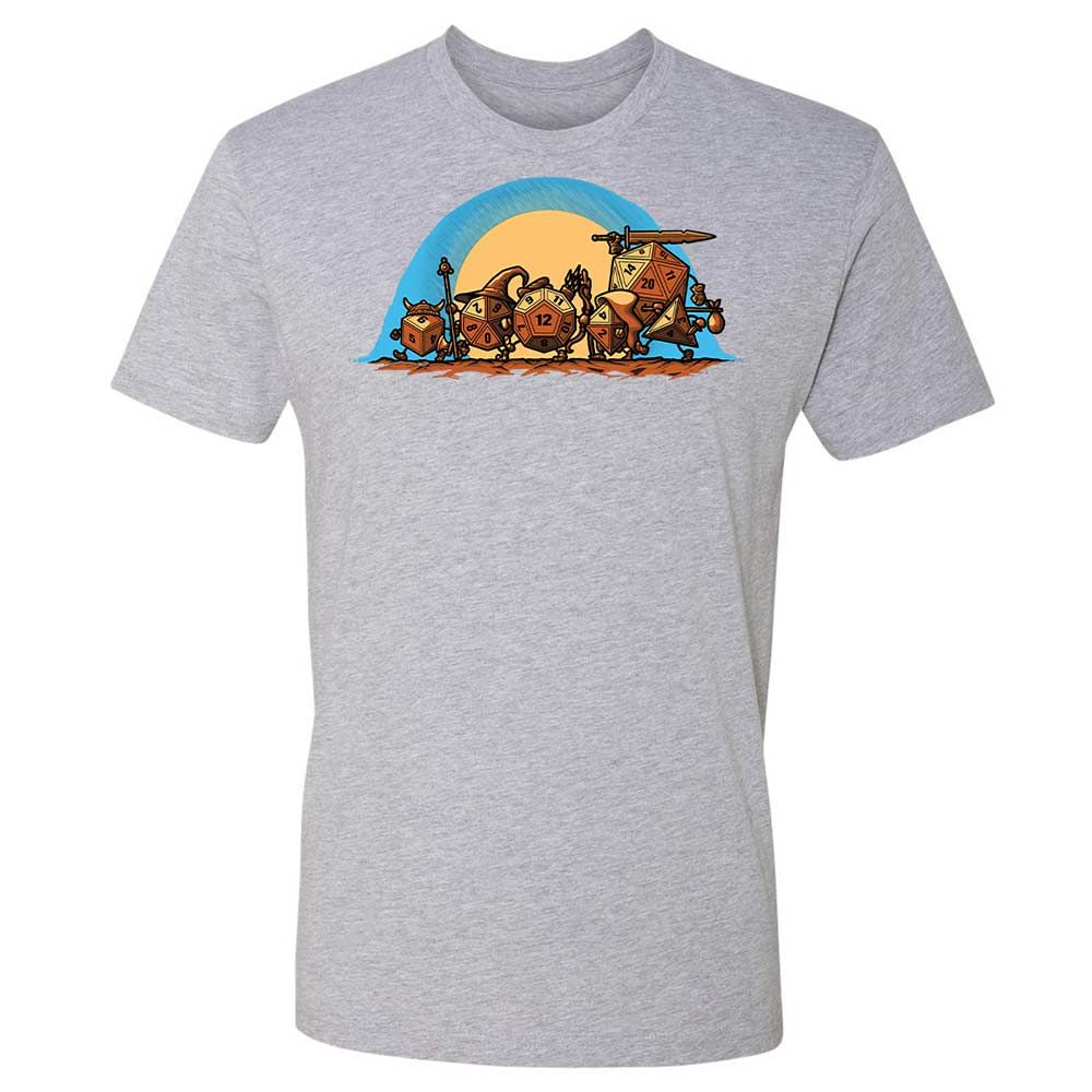 The Fellowship Of The Dice Premium Unisex T-Shirt - Heather Grey - 19