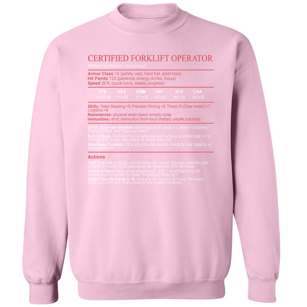Certified Forklift Operator Stats Block - Light Pink - 19