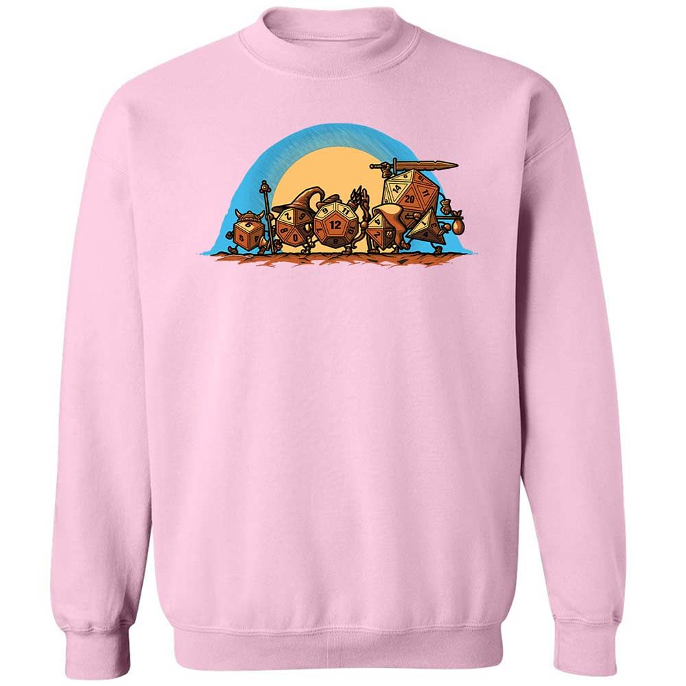 The Fellowship Of The Dice Classic Unisex Sweatshirt - Light Pink - 19