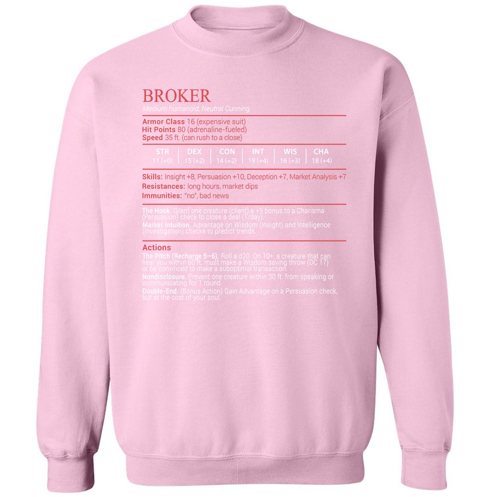Broker Stats Block - Light Pink - 19