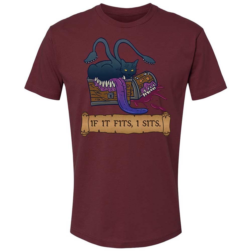 If It Fits I Sits Premium Unisex T-Shirt - Maroon - 19