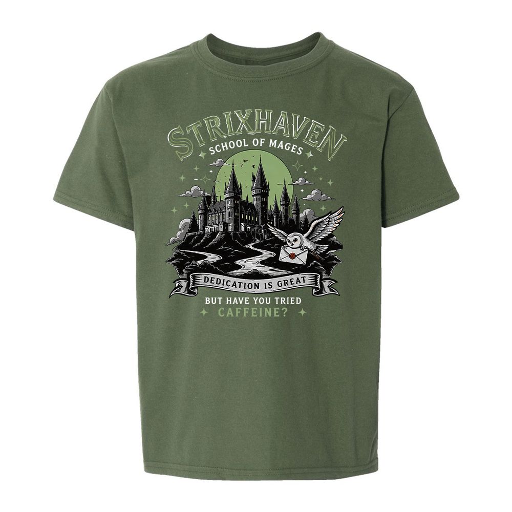 Strixhaven - School Of Mages Kids T-Shirt - Military Green - 19
