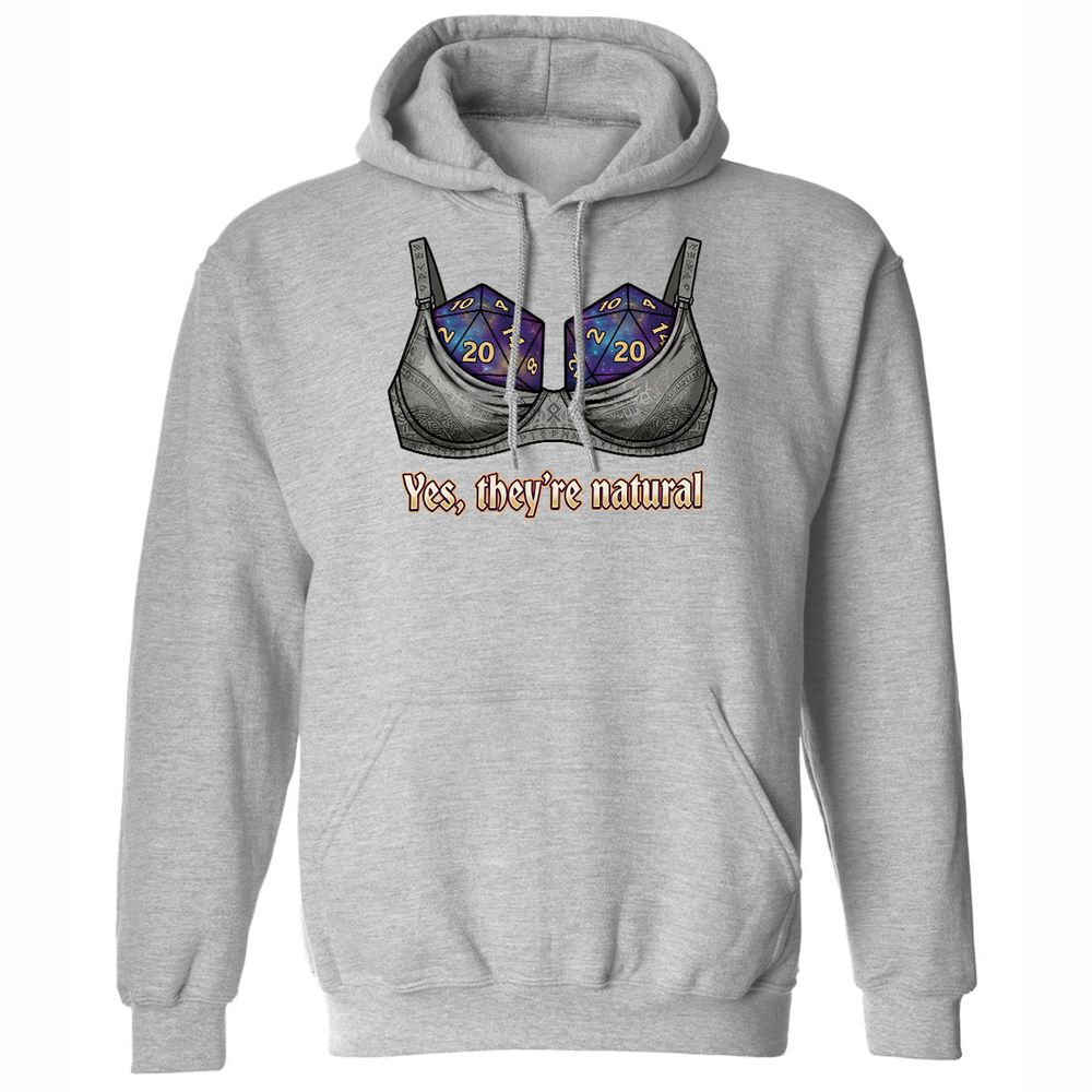 They Are Natural Nat20 Classic Unisex Hoodie - Sport Grey - 19