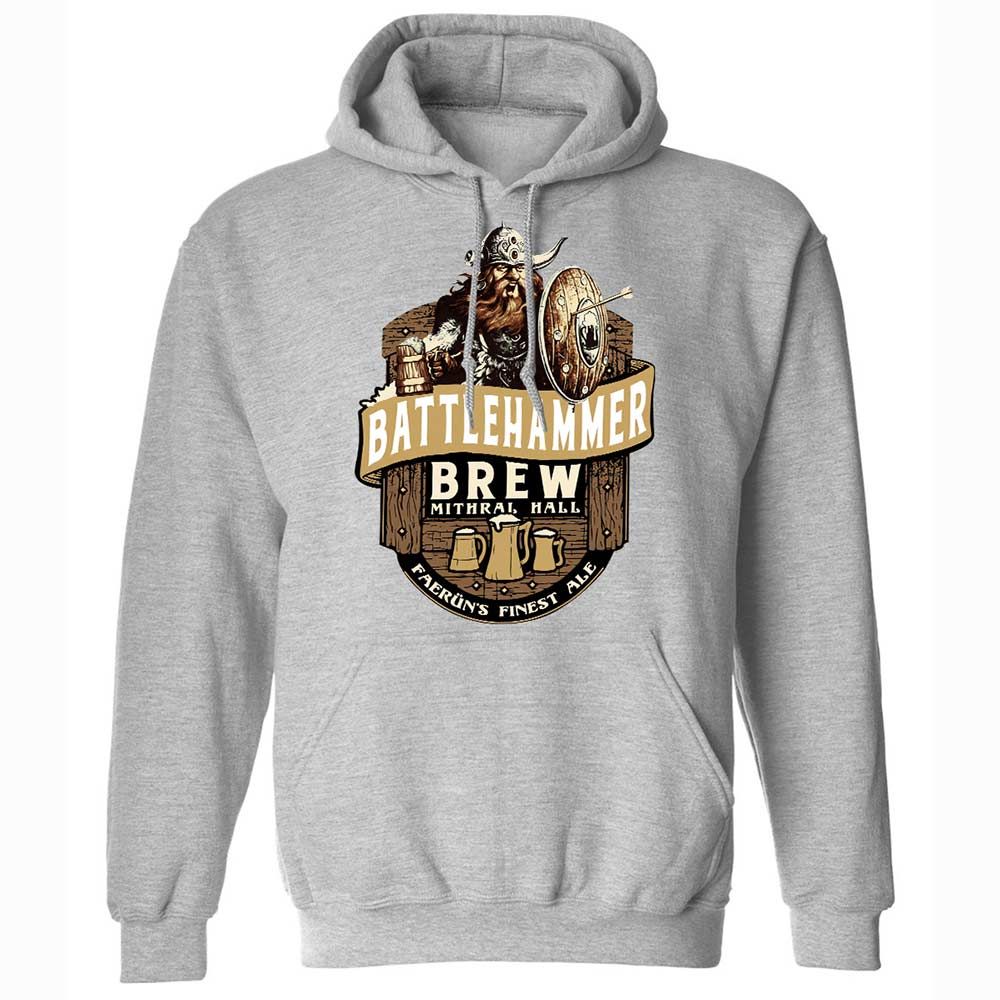 Battlehammer Brew Classic Unisex Hoodie - Sport Grey - 19