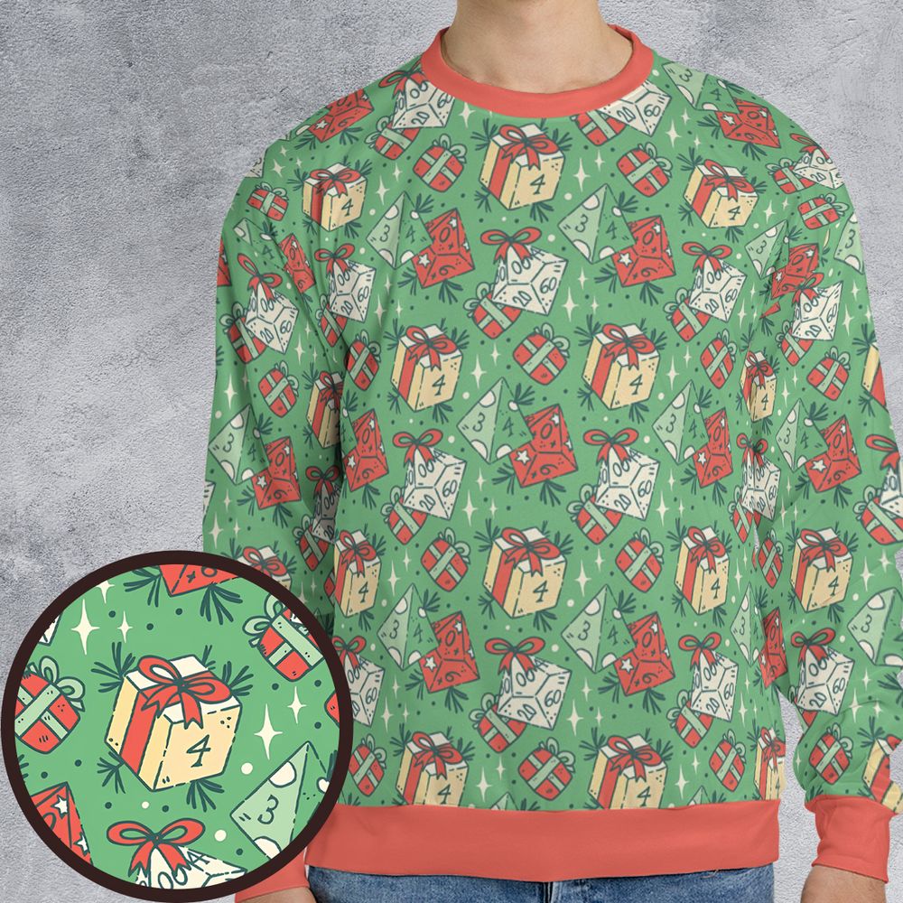 Christmas Dice Gift All-over Print Sweatshirt -  - 1