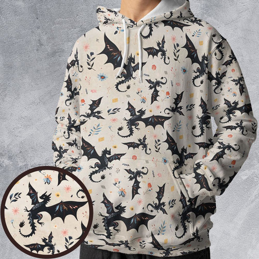 Floral DnD Dragon Pattern -  - 1