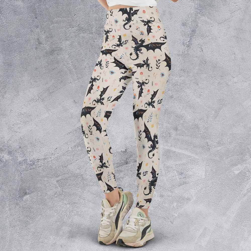 Floral DnD Dragon Pattern -  - 1