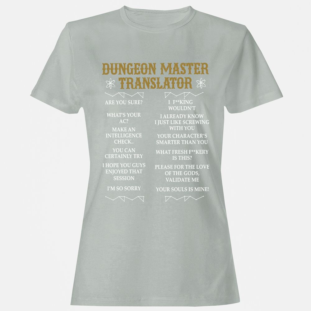 Dungeon Master Translator Women's T-Shirt - Ash - 2