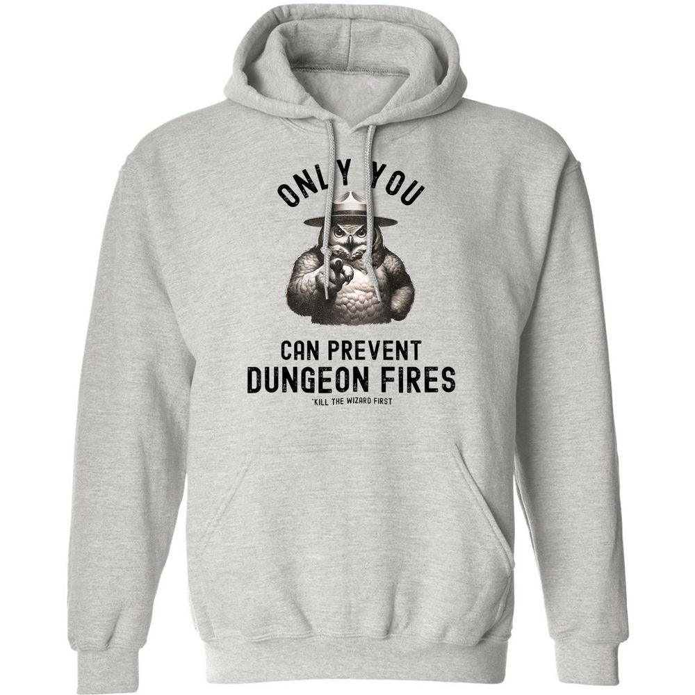Only You Can Prevent Dungeon Fires Classic Unisex Hoodie - Ash - 2