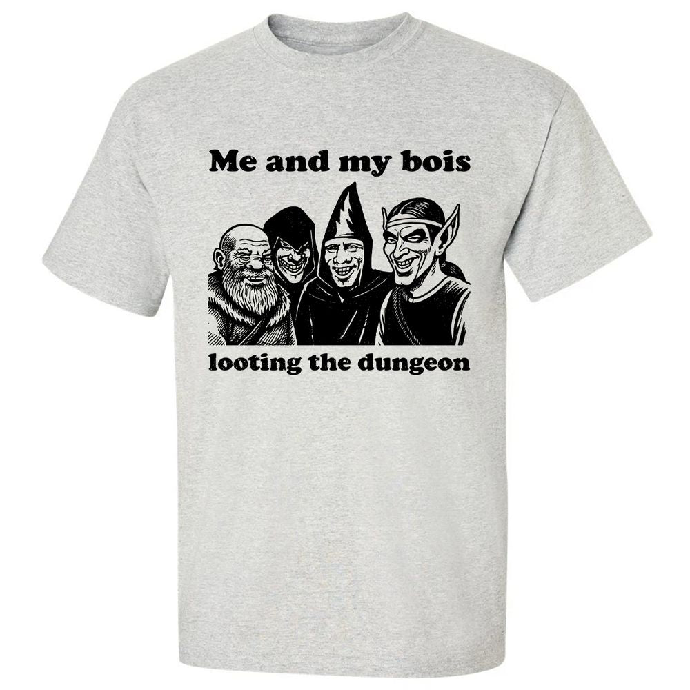 Me and my bois looting the dungeon Classic Unisex T-Shirt - Ash - 2