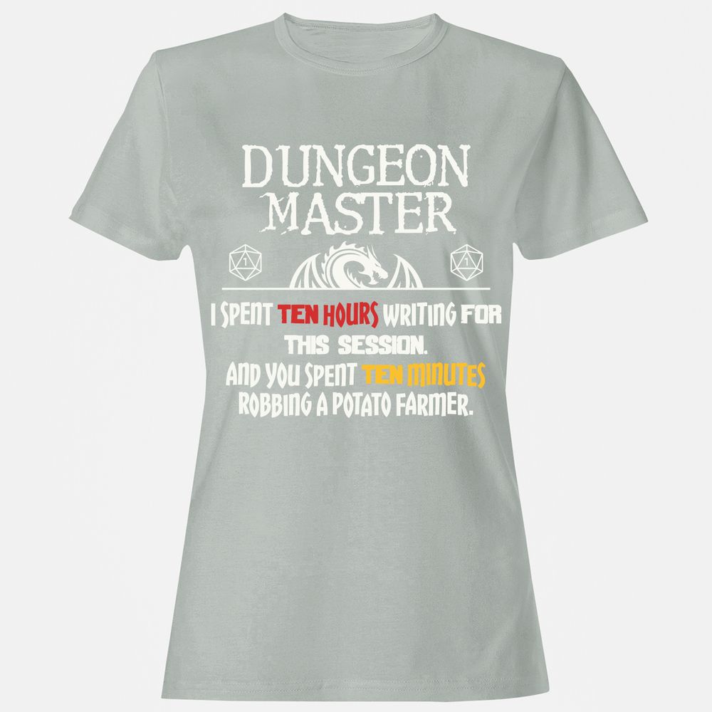 Dungeon Master Chaos Meme Women's T-Shirt - Ash - 2