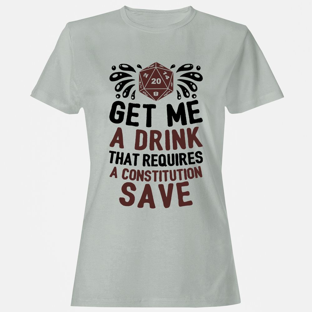Get Me A Drink Women's T-Shirt - Ash - 2