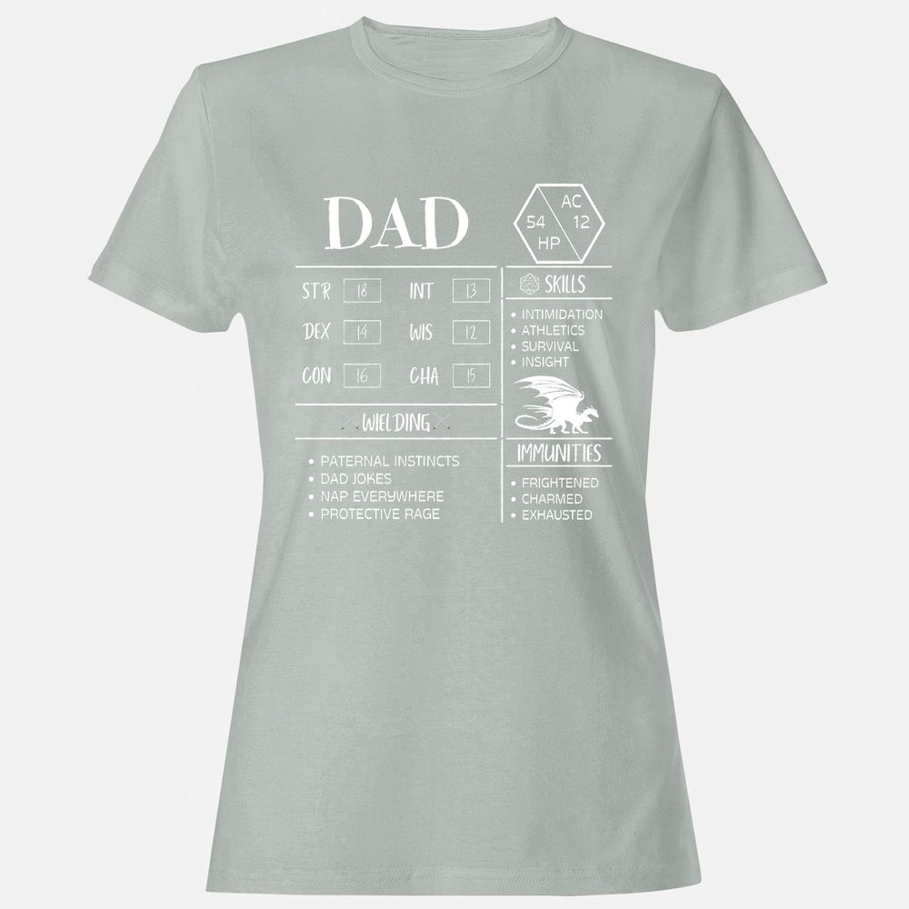 Dad Stats 2 Women's T-Shirt - Ash - 2