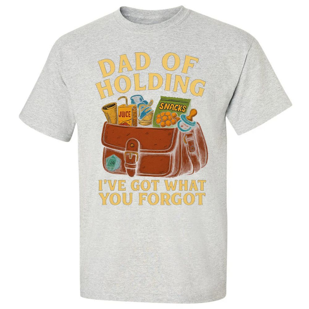 Dad Of Holding Classic Unisex T-Shirt - Ash - 2