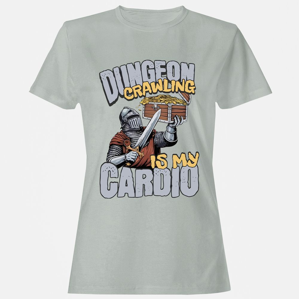Dungeon Crawling Is My Cardio Women's T-Shirt - Ash - 2