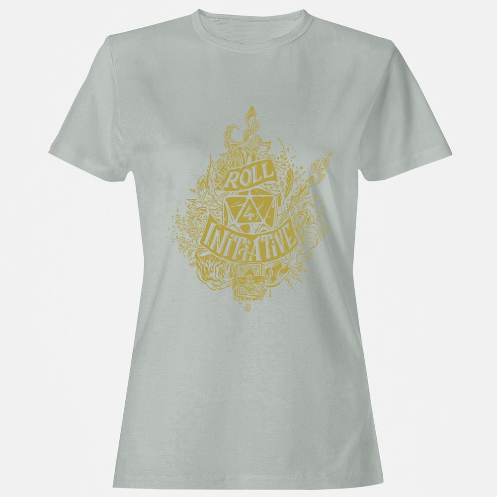 Roll Initiative Women's T-Shirt - Ash - 2