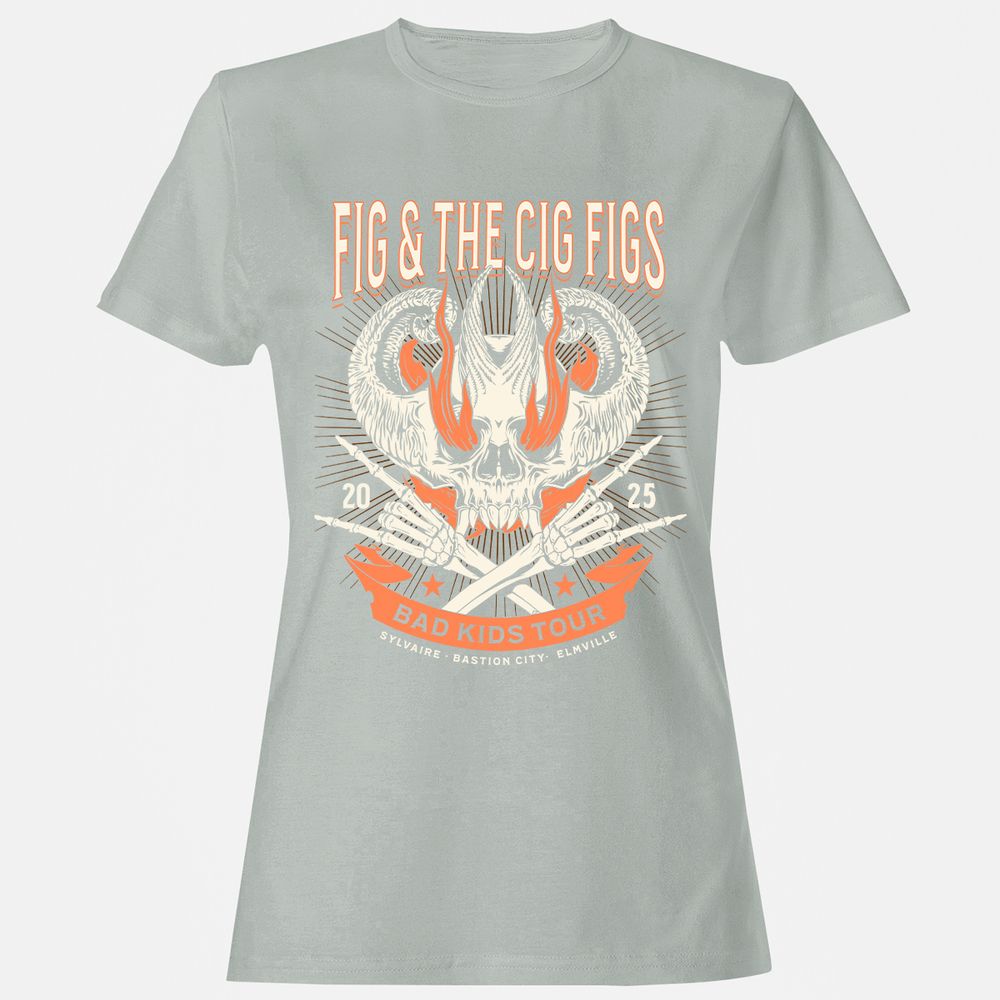 Fig and the Cig Figs, Dimension 20 Women's T-Shirt - Ash - 2