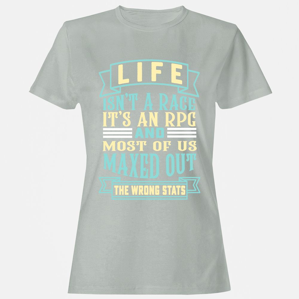 Life Is A RPG Women's T-Shirt - Ash - 2