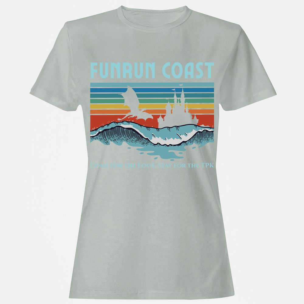 FUNRUN COAST Women's T-Shirt - Ash - 2