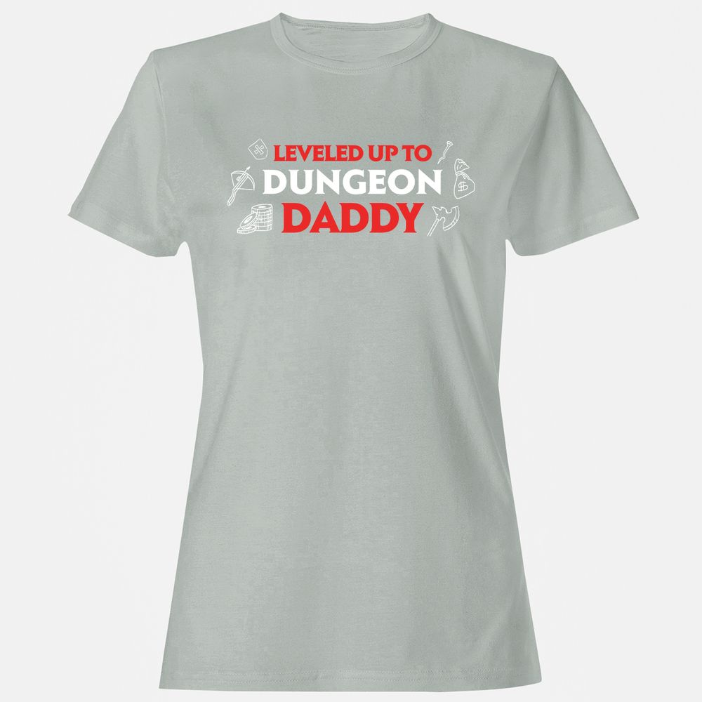 Leveled Up To Dungeon Daddy Women's T-Shirt - Ash - 2