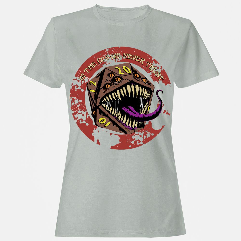 In The D20 We Never Trust Women's T-Shirt - Ash - 2