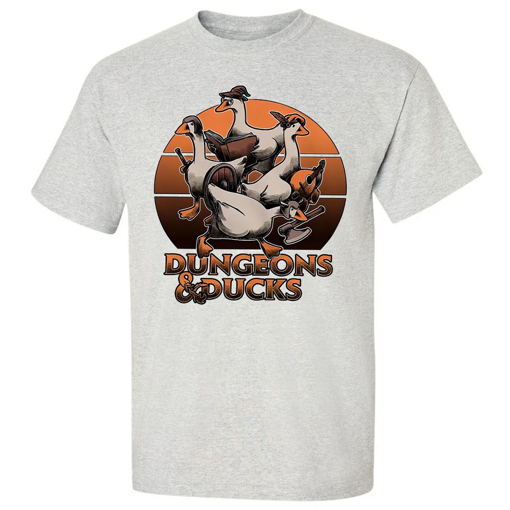 Dungeons And Ducks Classic Unisex T-Shirt - Ash - 2