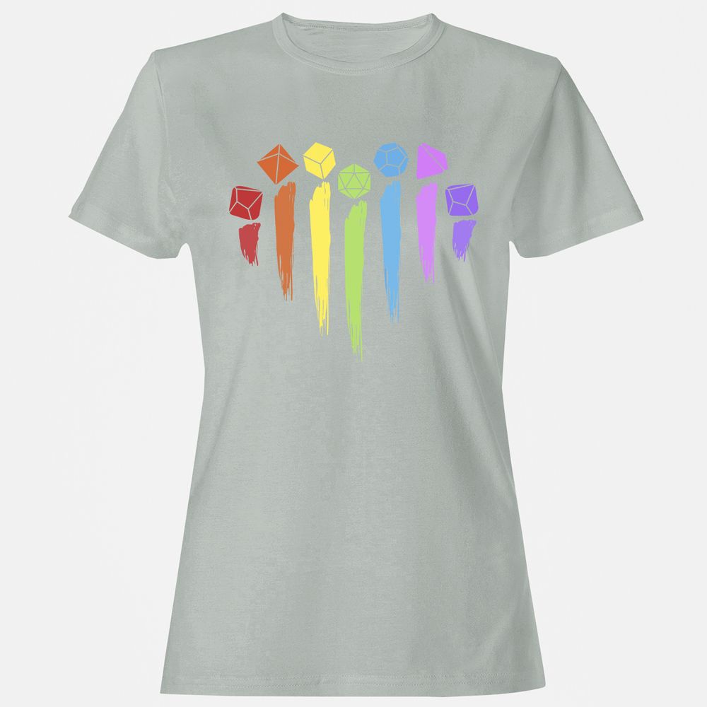 Dice Rainbow Heart Shape - Ash - 2