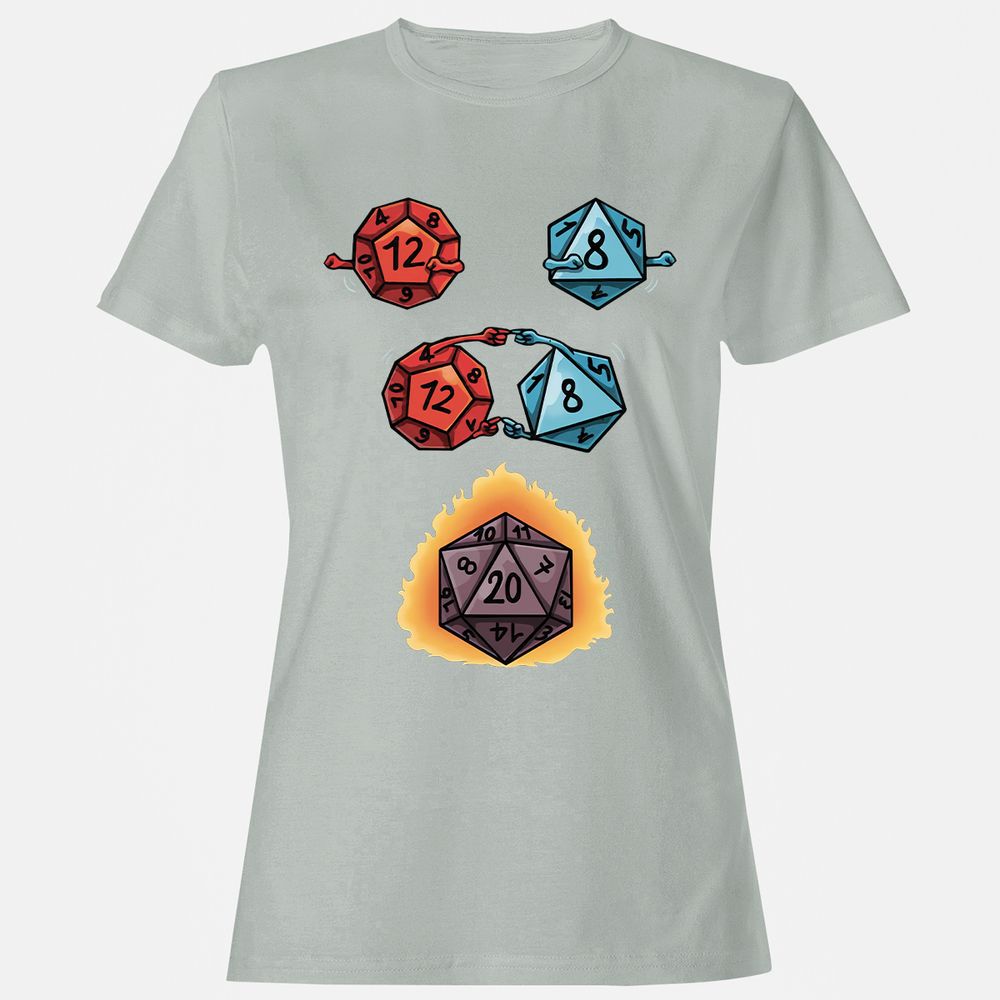 Dice Fusion RPG Women's T-Shirt - Ash - 2